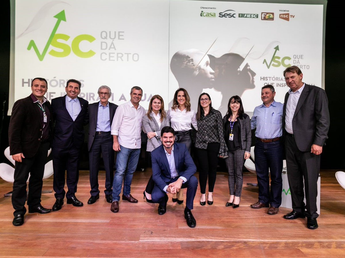 Painel SC que dá certo da NSC TV com empreendedores catarinenses